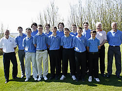 tonehaven Golf Club 2011 Junior Pennant Team picture with Innes Miller, Graham Garden and Junior Convenor, Neil Irvine